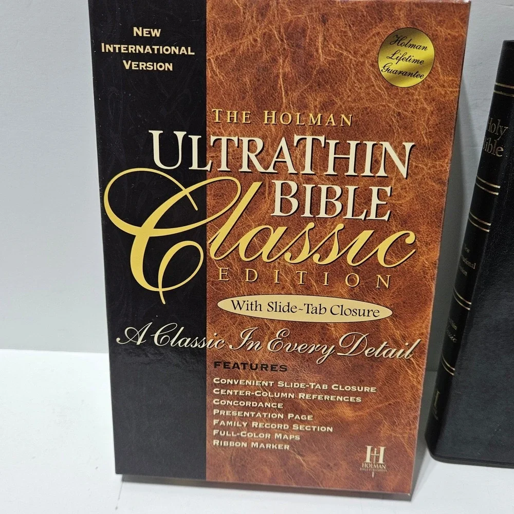Holman Ultrathin Classic Bible New International Version Black Bonded Leather